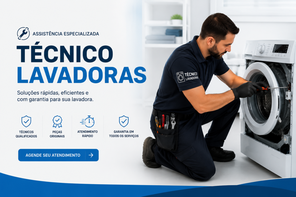lavadora, secadora e lava e seca, serviços de manutenção fissional Multitec